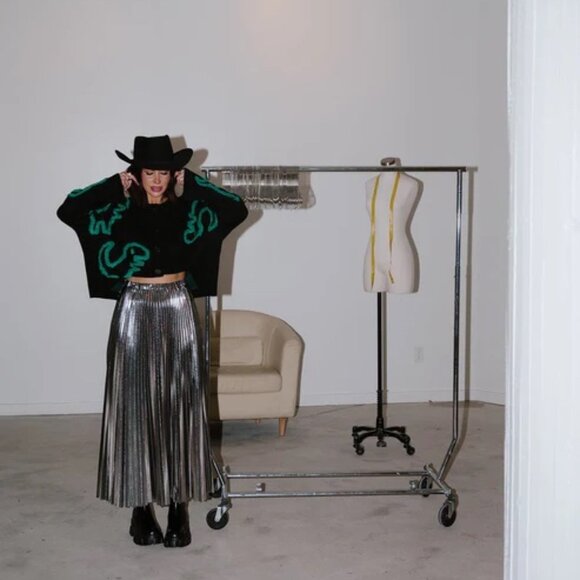 Dressed in LALA Rawr Means I Love You Boxy Button Up Cardigan - Picture 2 of 2